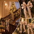 thumbnail image 4 of Christmas Ribbon Wreath Bows for Front Door and Tree Decor, Sturdy Polyester, Indoor Outdoor Holiday Decoration, Assorted Colors, 2-Pack, 4 of 6