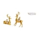 thumbnail image 5 of Figura de escritorio,Estatuas de ciervos Feng Shui para decoración de oficina y sala de estar,Figuras decorativas modernas para dormitorio,estante y escritorio.,Bandeja de, 5 of 8