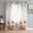 White, variant on Sheer Curtains 84 Inches Long 2 Panels Set for Living Room, Red Poppy Semi Sheer Curtains for Windows, Spring Farmhouse Country Flower Leaf Plant Voile Window Treatments Rod Pocket Curtain