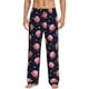 thumbnail image 1 of Fotbe Cartoon Donut Planets Pantalones de Pijama para Hombre, Pantalones de Dormir, Pantalones de Casa con Cintura Ajustable y Bolsillos-Large, 1 of 6