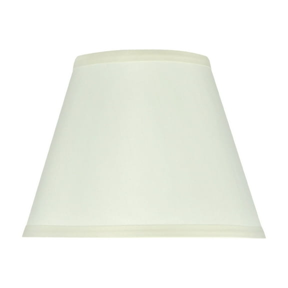 Aspen Creative 32179 Transitional Hardback Empire Shaped Spider Construction Lamp Shade in Off White, 9" wide (5" x 9" x 7")