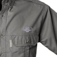 thumbnail image 3 of TAG Safari Men's Buffalo Logo Trail Short Sleeve Shirt w Chest Pockets (Olive - Large), 3 of 4