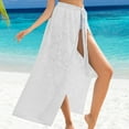 thumbnail image 2 of JFGHDG Beach Sarong Cover Up for Swimwear Sarong Wraps for Women Bikini Bathing Suit Wraps Sarong Coverups for Women Beach Sarong for Women Wrap Skirt for SwimwearWhite XXL, 2 of 7