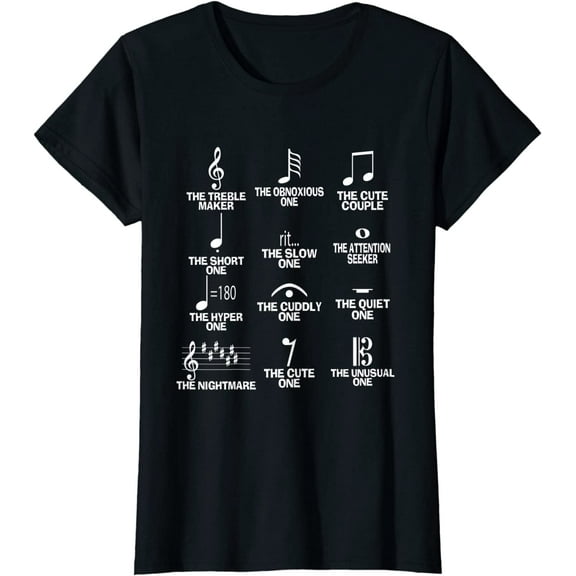 Musical Notes Symbol Definition Humor Funny Christmas Gift Short Sleeve T-Shirt