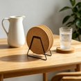 thumbnail image 4 of Coaster Holder 3.1 Inch Iron Metal Coaster Organizer Stand for Storage of Round and Square Coasters(Black), 4 of 4