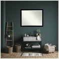 thumbnail image 3 of Amanti Art Basic Black Narrow Beveled Wood Bathroom Wall Mirror, 3 of 10