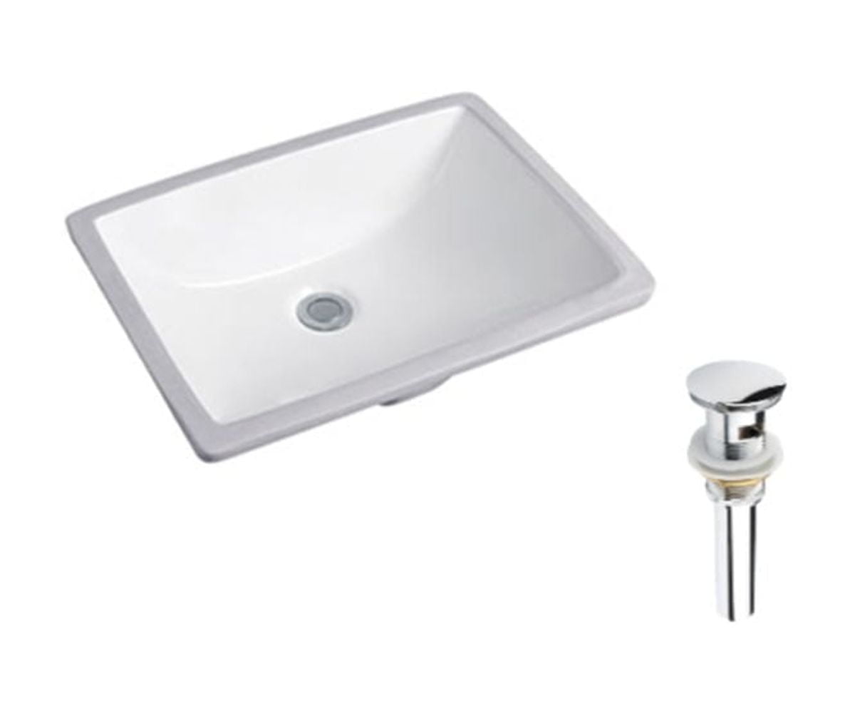 DROP Bath and Kitchen DR091192 Undermount Bathroom Sink Set