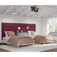 thumbnail image 3 of Jaxx Panelist Modern Padded Headboard – Set of 4 Wall Mounted Panels - King, Vino Red Microvelvet, 3 of 7