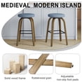 thumbnail image 6 of S-HOME Swivel Bar Stools Set Of 2,  Fabric Upholstered 30 Inch Height, Ideal For Restaurants And Home Use, 6 of 8