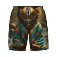 thumbnail image 4 of Lsque Mens Swim Trunks Creekside Meditating Puppy Pattern - Bathing Suit Compression Liner - Beach Swim Shorts Swimwear - (S-3XL) - Stretch Quick Dry -X-Large, 4 of 9