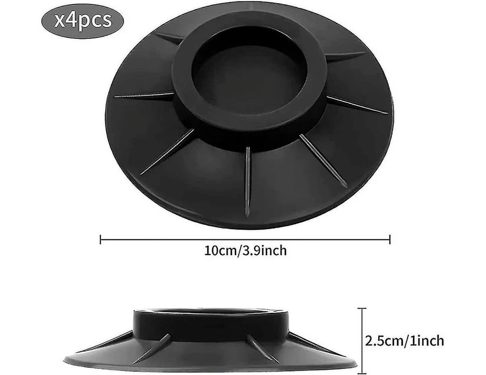 Set 4 Piedini Antivibrazione Antiscivolo Lavatrice Asciugatrice Gomma Universali