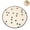 Beige, variant on Round Reusable Pet Pee Pad, Washable Absorbent Non-Slip Puppy Training Mat with Paw Print, Four Seasons Waterproof Leakproof Dog Cat Urine Pad for Crate Playpen Floor