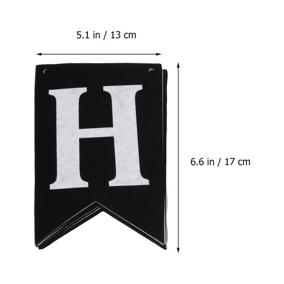 ULTNICE Panda Birthday Decorations Birthday Banner Multi-colored Felt 1Set