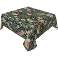 thumbnail image 3 of William Morris Tablecloth Original Design Retro Floral Table Cloth Wipeable Polyester Fabric Vintage Flower Washable Table Cover for Kitchen Dinning Decorations,Square 55X55, 3 of 6
