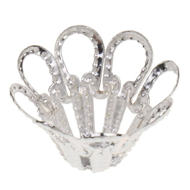 50 Pcs Spacer Bead Caps Filigree Bell C Dome Jewelry Results - , as described
