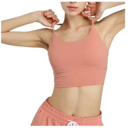 Tnhcen Halter Sports Bra Women s Round Neck Casual Sports Tank Sleeveless Backless Top Yoga Women s Sport Bra Underwire Tankini Top Underwear for Women Underwear for Women Naughty  L