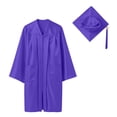 thumbnail image 3 of Graduation Kindergarten Cap Gown Set with Tassel Shiny Zipper Unisex Graduation Gown with Pockets Graduation Outfit Kids Graduation Dress for Toddlers and Children 2-13 Years, 3 of 3
