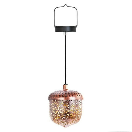 

Hollowed-Out Solar Light Outdoor Hazelnut Shape Solar Garden Lantern Decorative Hang LED Garden Lights for Garden Patio Courtyard Lawn Weatherproof & Waterproof