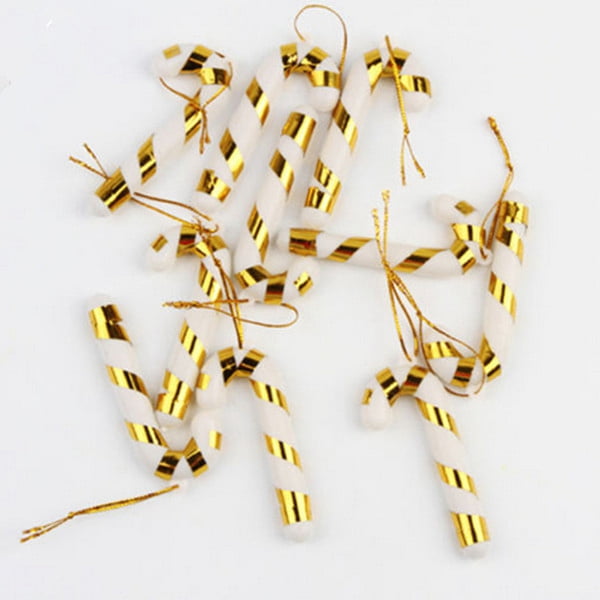 10PCS Christmas Candy Cane Ornaments Party Xmas Tree Hanging Decoration