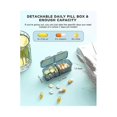 thumbnail image 4 of Am/pm Pill Organizer 7 Day, Pill Box 2 Times A Day Weekly Pill Organizer, Portable Daily Medicine Container Case, Black, 4 of 4