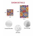 thumbnail image 7 of Boho Blue Flower Kitchen Dish Towels for Drying Dishes Set of 3, Spring Bohemia Chic Red Yellow Floral Waffle Weave Microfiber Hand Tea Bathroom Towels Quick Dry & Absorbent Towel 12x12, 7 of 7