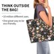 thumbnail image 2 of Fotbe Floral Insects Bolsa Tote Estética de Lona con Estampado para Mujer - Bolsa Reutilizable de Hombro Casual para Vacaciones, Compras, Trabajo y Gimnasio, 2 of 8