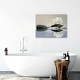 thumbnail image 5 of Acheng Zen Canvas Wall Art Lotus Flowers and Stones Spa Pictures Wall Decor Art Prints for Yoga Meditation Room Decor  20x16inch, 5 of 6