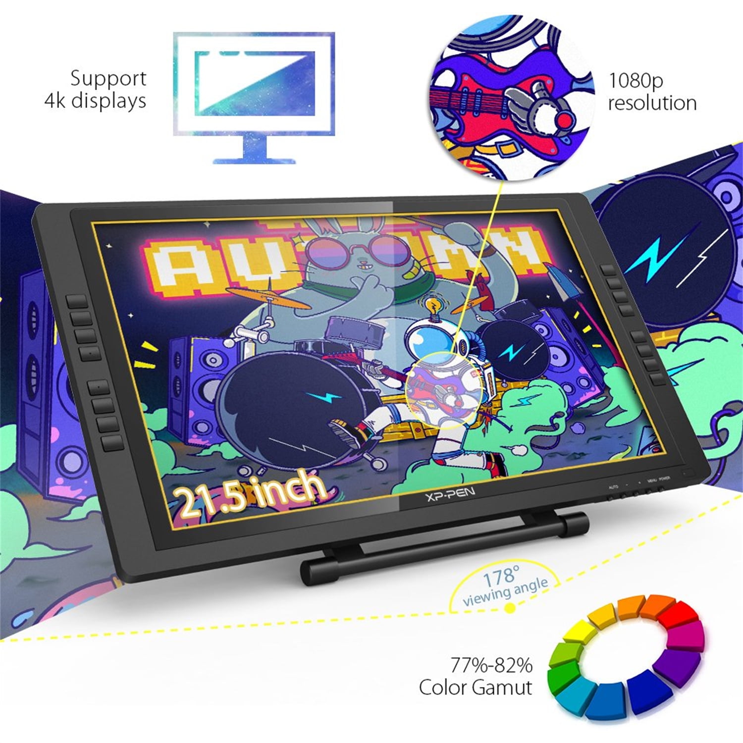 XPPen Artist22E Pro Drawing Pen Display Graphic Monitor IPS