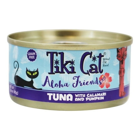 Tiki Cat - Aloha Friends Grain Free Canned Cat Food Tuna with Calamari & Pumpkin - 3 (Best Friends Cat Food)