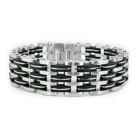 EWC B32061 Stainless Steel Biker Bracelet