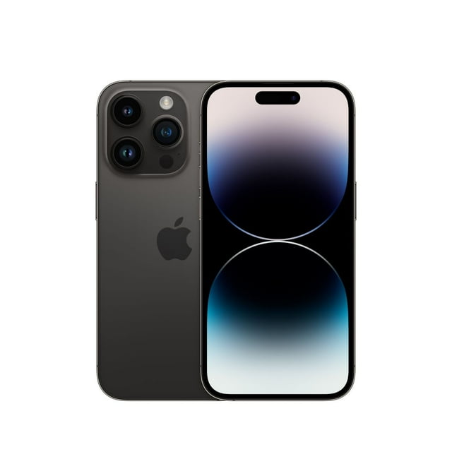 Restored Apple iPhone 14 Pro Fully Unlocked Space Black 256GB - Very Good (Refurbished)