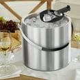 thumbnail image 6 of 3.2L Double Wall Stainless Steel Ice Bucket with Lid,Scoop, Updated Insulated Ice Bucket for Cocktail Bar and Parties, 6 of 8