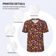 thumbnail image 5 of Fotbe 70s Groovy Hippie Retro Baseball Jersey Shirt for Men and Women, Casual Short Sleeves Button Down T-Shirt-Large, 5 of 9