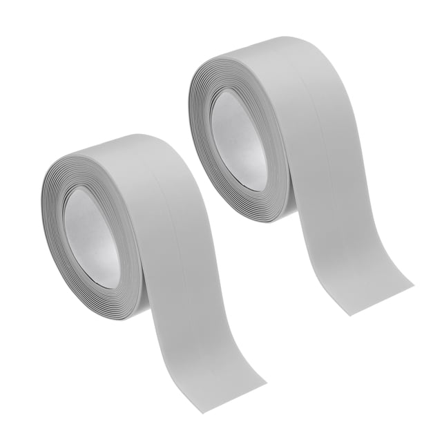 Uxcell 2 Rollos de Cinta de Sellado de Calafateo Gris 1.4" x 10.5 Ft