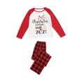 thumbnail image 4 of Qiylii Christmas Letter Raglan Tops and Plaid Trousers Parent-child Pajamas, 4 of 9