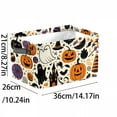 thumbnail image 4 of ACDANC 2026 New Halloween Room Decor Halloween Basket Cute Halloween Basket Rectangular Halloween Basket Trick Or Treat Basket for Halloween Parties Cute Storage Bin Halloween Gift Basket Boo Basket, 4 of 7