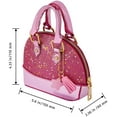 thumbnail image 3 of Cartera con purpurina para niñas pequeñas, cartera pequeña a la moda con forma de cúpula cruzada de princesa Zhivalor WMZL-599-2, 3 of 4
