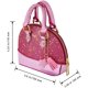 thumbnail image 3 of Cartera con purpurina para niñas pequeñas, cartera pequeña a la moda con forma de cúpula cruzada de princesa Zhivalor WMZL-599-2, 3 of 4