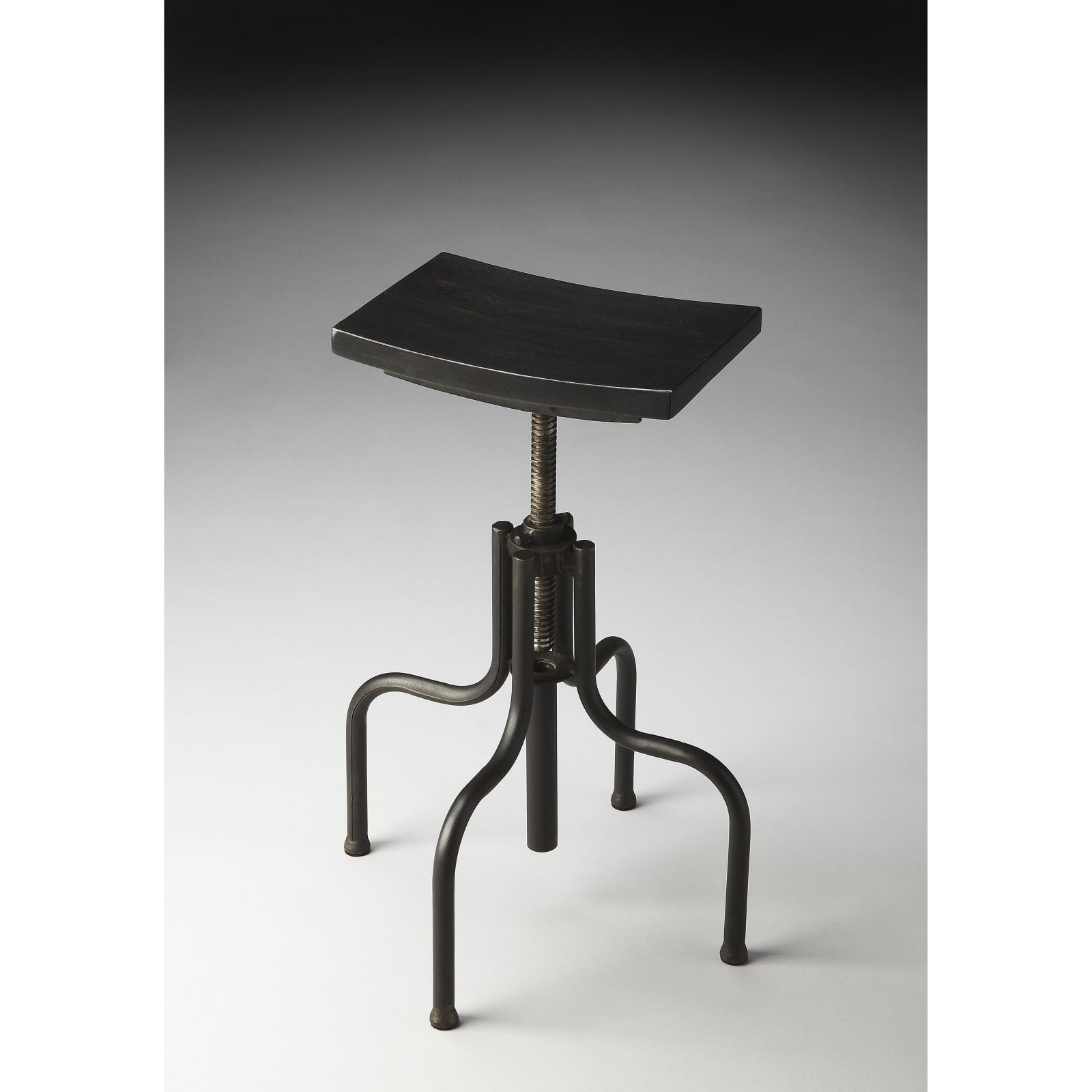 Butler Industrial Chic Revolving 26 in. Adjustable Height Bar Stool