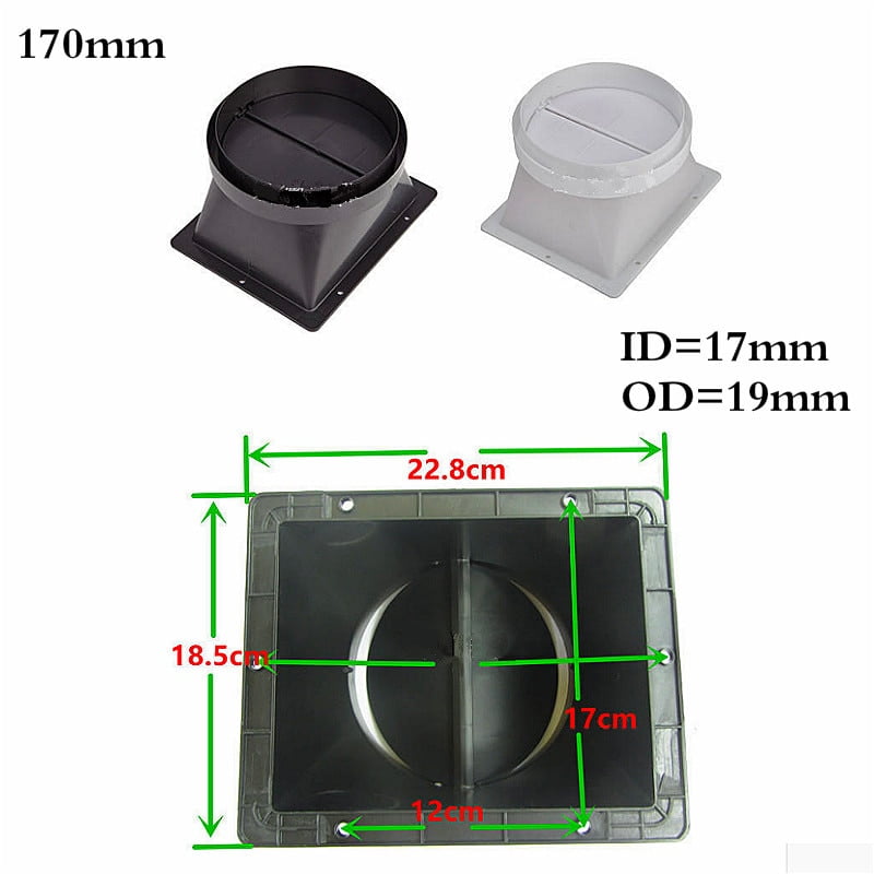 Kitchen Hood Exhaust Flue Pipe AntiOdor Valve Toilet Check Valve Back