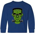 thumbnail image 3 of Inktastic Halloween Frankenstein Head Long Sleeve Youth T-Shirt, 3 of 5