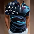 thumbnail image 2 of Birdeem T-Shirt à Manches Courtes Col en V Imprimé Décontracté pour Hommes, 2 of 12