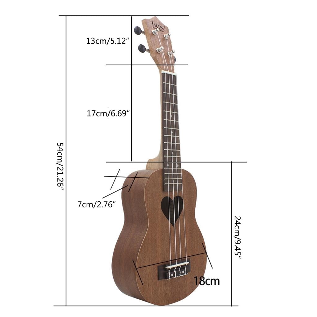 CEORPER Soprano Ukulele 21Inch Ukelele Instrument Hawaiian Wood Ukelele Concert Ukulele