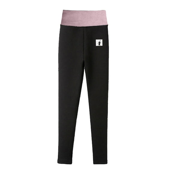 yoeyez Fleece Leggings for Women Winter Thermal Fleece Super Thick Tight Pants In Cold Weather Trousers