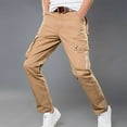thumbnail image 5 of IROINNID Cargo Pants for Men Savings Casual Outdoor Relaxed Fit Sweatpants Full Length Military Cotton Pants with Multi-pockets,Khaki, 5 of 9