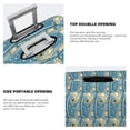 thumbnail image 3 of Susaid anchovy Elastic Print Elastic Washable Suitcase Cover with Hidden Zipper, Fits 18-32 Inch Luggage for Protection During Travel-Medium, 3 of 7