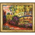 thumbnail image 2 of La Pastiche Claude Monet 'The Japanese Bridge' (The Water-Lily Pond, Water Irises) Hand Painted Oil Reproduction, 2 of 5