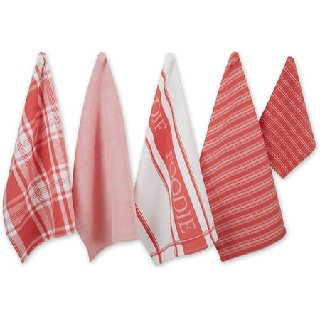

Everyday Collection Foodie Kitchen Set Dishtowel & Dishcloth Coral 5 Piece