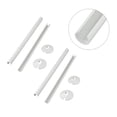 thumbnail image 3 of 4PCS Radiator Pipe Covers and Pipe Collars 15 x300mm and 15mm Pipe Collars white, 3 of 9