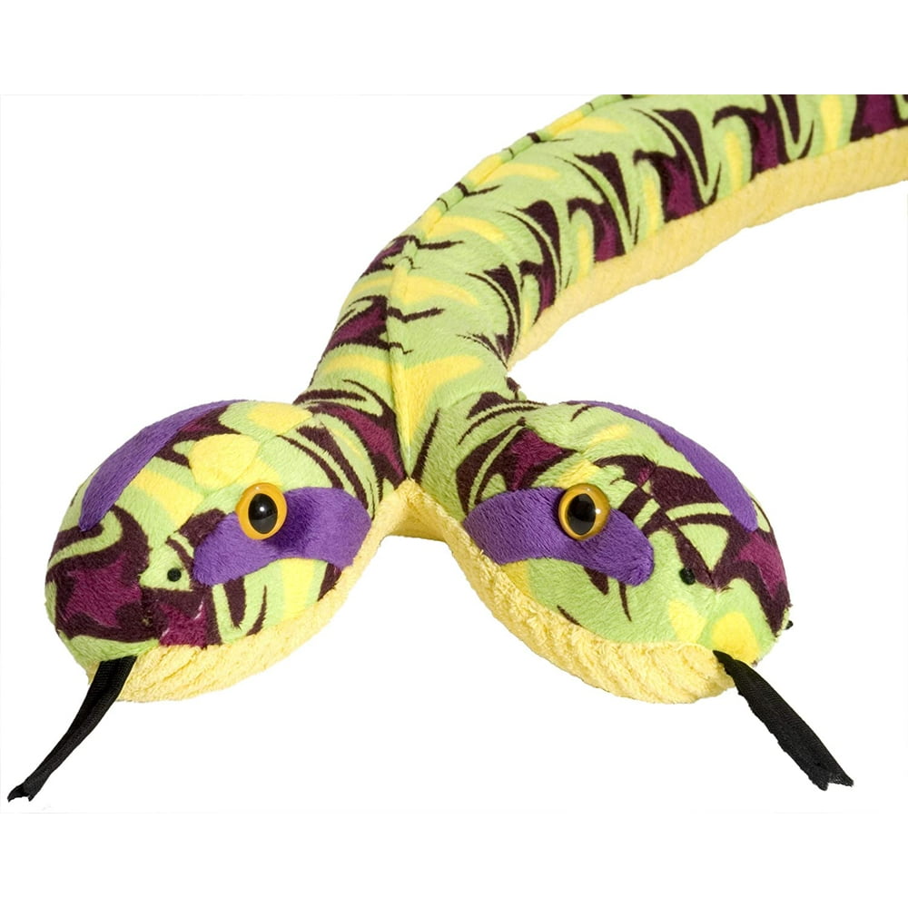 Siamese Whirlpool 2 Headed Snake 54 Inch Stuffed Animal Wild Republic